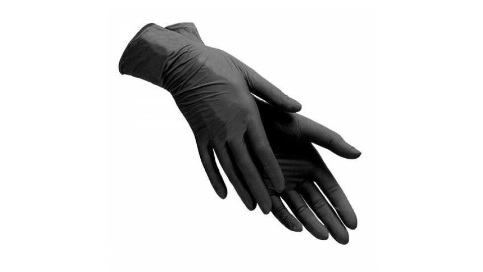 Рукавиці чорні нітрилові "MEDICARE" (нестерильні, без пудри, текстуровані) №100