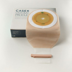 Калоприймач CASEX однокомпонентний відкритий (непрозорий), 13-80 мм з Алое Вера, №15