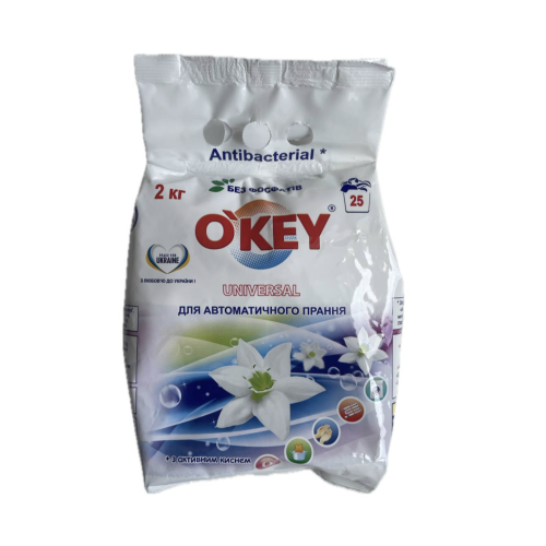 O'KEY, пральний порошок Universal автомат 2 кг