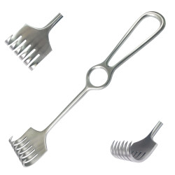 Гачок хірургічний по Kocher, 6 зубців, тупий SURGIWELOMED. Довжина 22 см