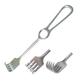 Гачок хірургічний по Kocher, 4 зубці, гострий SURGIWELOMED. Довжина 22 см