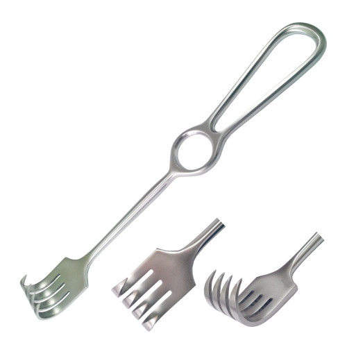 Гачок хірургічний по Kocher, 4 зубці, гострий SURGIWELOMED. Довжина 22 см