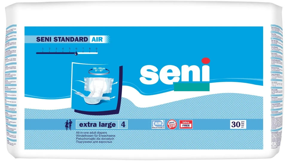 Підгузки для дорослих Seni Standard Air Extra Large (4), №30
