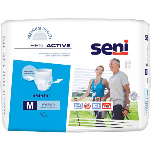 Труси поглинальні для дорослих SENI ACTIVE PLUS medium.(10 шт.)