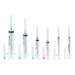 Шприц 3-х компонентний з двома голками