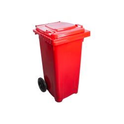 Контейнер для ТПВ "Євро" 120л. (червоний) з колесами