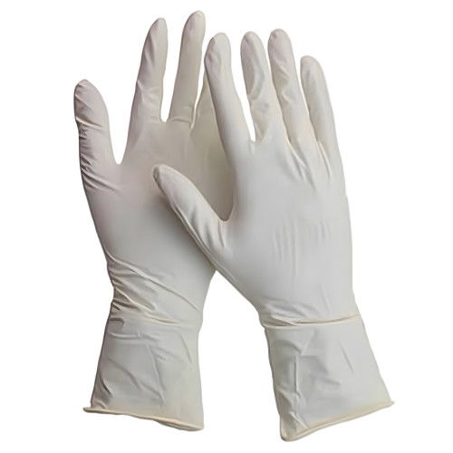 Рукавички оглядові латексні "MEDICARE" (нестерильні, не текстуровані, з пудрою)